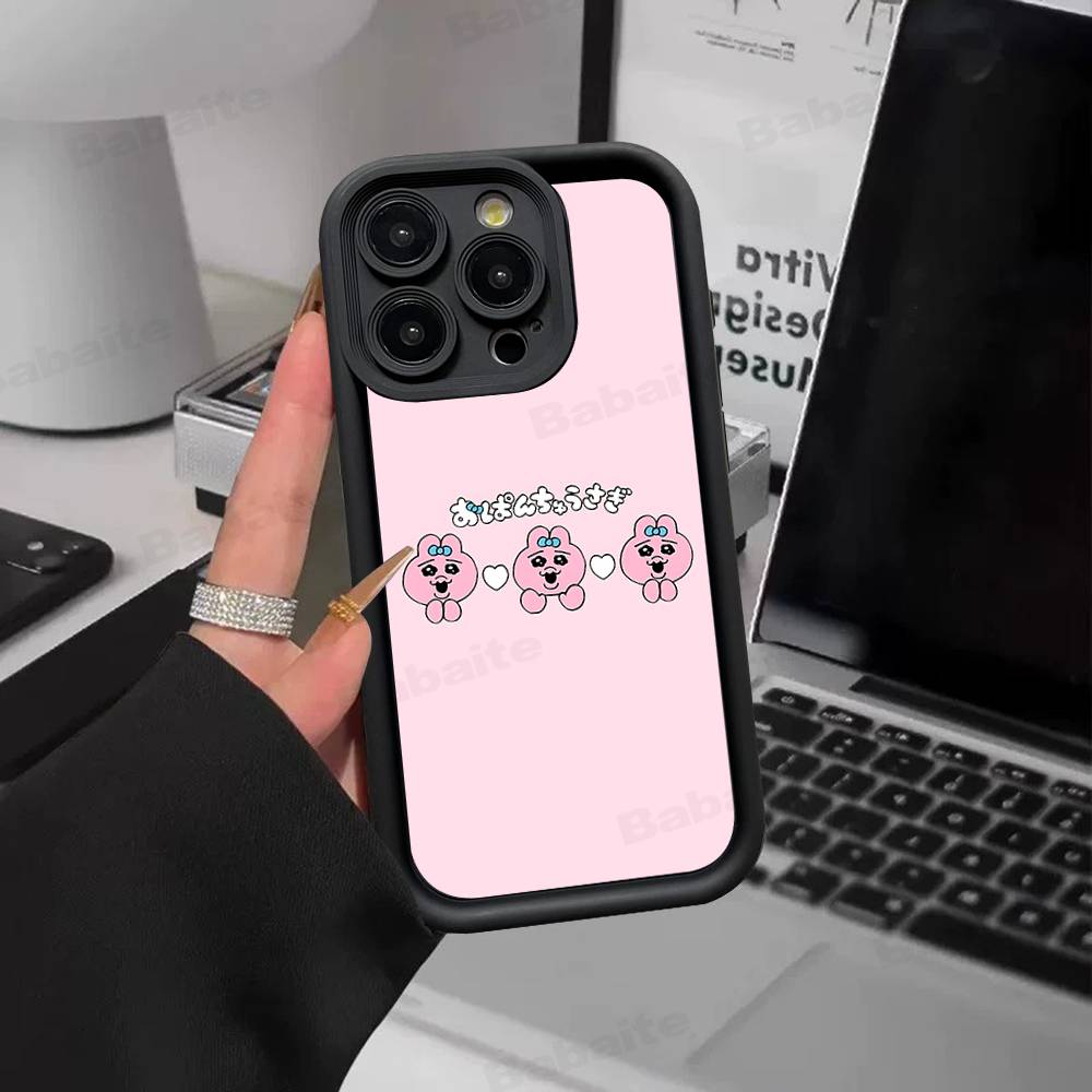 Cartoon O-Opanchu Usagi Phone Case For IPhone 17 16 15 14 13 12 11 Pro Max Plus Silicone Shockproof Case