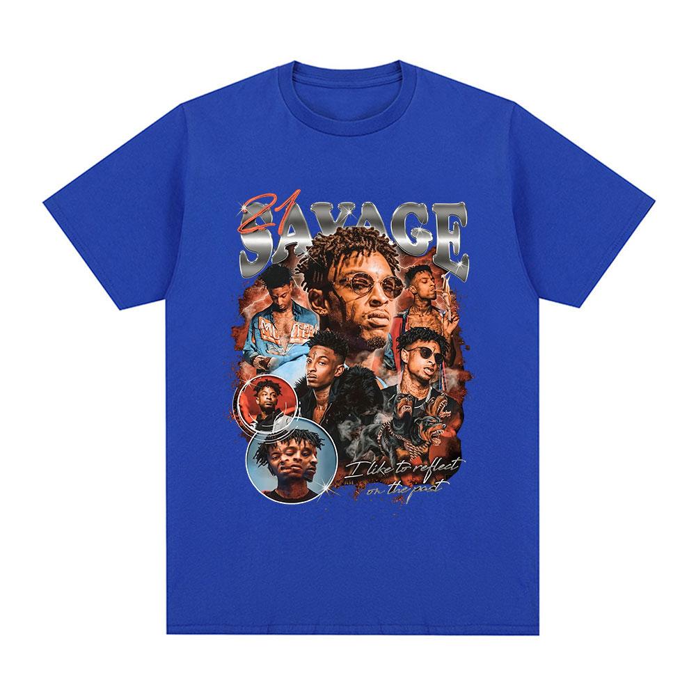 Графическая футболка унисекс 21 Savage, женская, винтажная, хип-хоп, хлопковая, повседневная, свободная, оверсайз, с коротким рукавом, подарок для фанатов