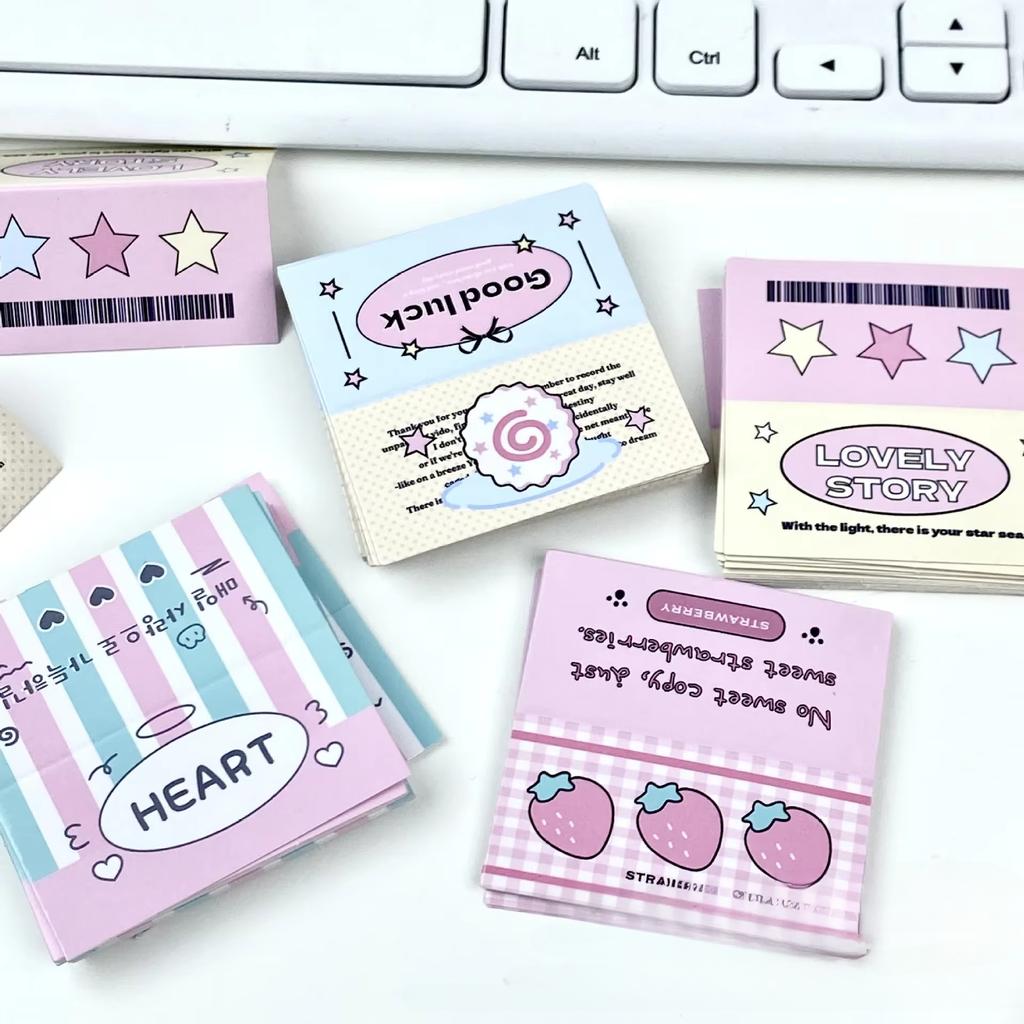 20Pcs Korean Cute Sweetheart Girl Mini Card Head Kpop Photo Card Jewelry Packing DIY Decoration Cardboard Lovely Card Packaging