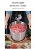 Fufumachine 12л Многофункциональная мясорубка из нержавеющей стали, наполнитель для колбас, измельчитель чеснока и прибор для приготовления детского питания.