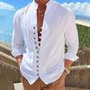 Men's 2023 Cotton Linen Casual Long Sleeve Shirt