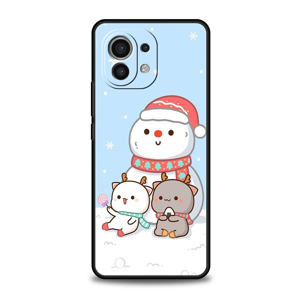 Чехол-сумка из силикона с рисунком персика и кота Гома для Xiaomi Poco C51 F3 X3 X4 GT NFC M3 M4 M5 Mi 13 12 11 Ultra 12T Pro Lite 5G