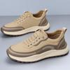 Модные мужские универсальные удобные кроссовки 2024 года, новые мужские классические кроссовки для ходьбы, дышащие мужские туфли на плоской подошве из кожи, модная повседневная обувь