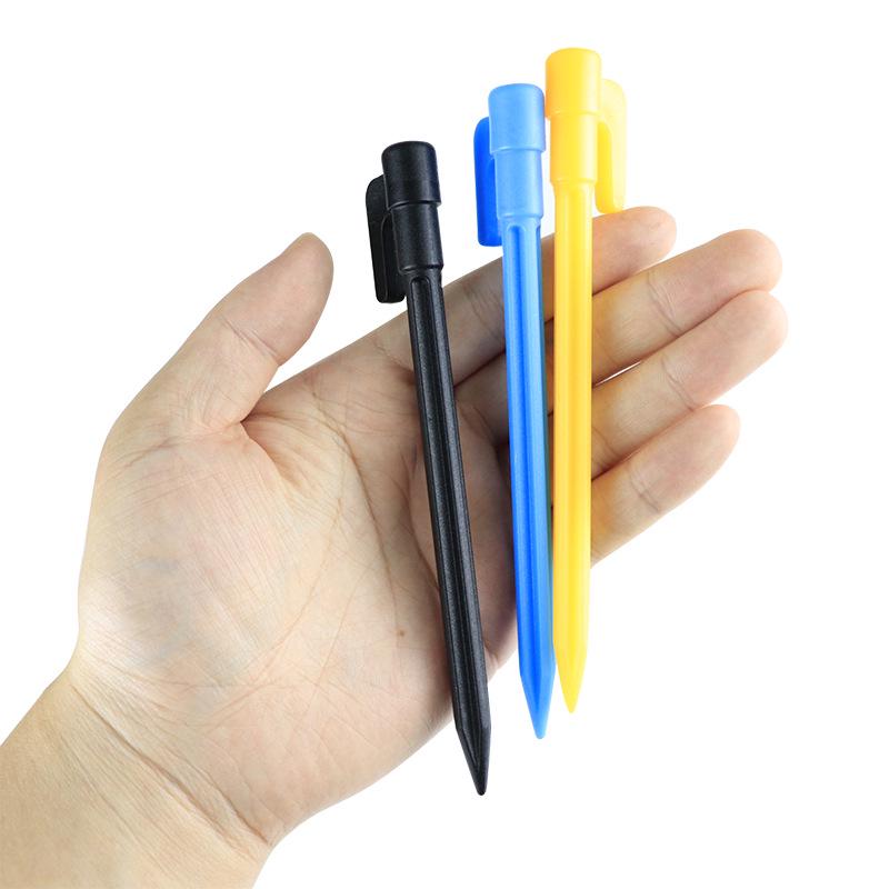 Yellow Plastic Ground Stakes for Greenhouse, Shade Nets, Inflatable Sofas, and Beach Mats - Windproof and In Stock