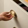 Antique Brass Shell Shape Closet Door Pulls Dresser Knobs Hardware Kitchen Cabinet Storage Handles Drawer Knobs Cupboard Pulls