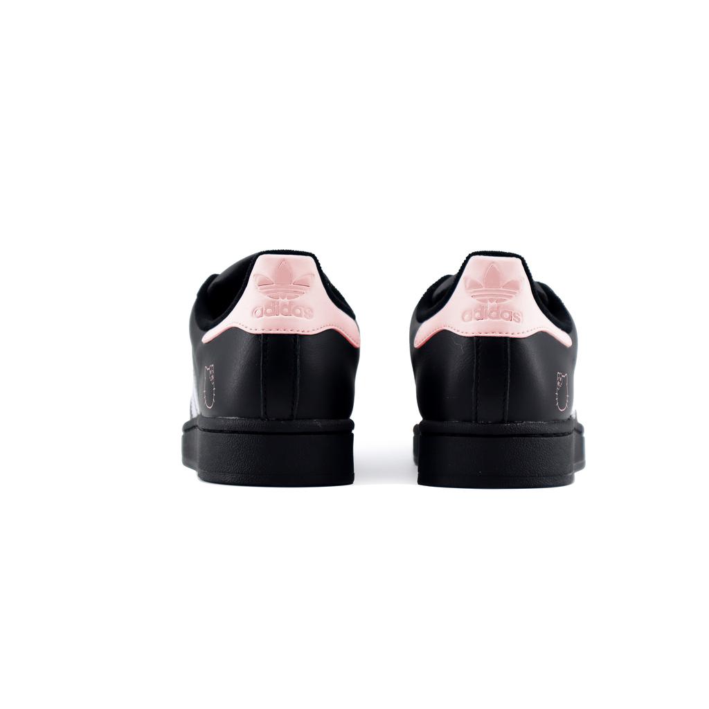 Adidas Originals Superstar 2 Macaron Slip Resistant Abrasion Resistant Low top Skateboard Shoes Unisex Black Pink JI0079(Team1254-)