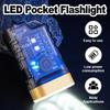 Multifunction Dimming Flashlight Keychain Waterproof Usb Leb Rechargeable With Magnet Clip On For Runners Pocket Portable Bright