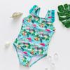 2025 Girls Child Swimsuit One Pieces Swimwear Beach Ruffle Bathing Suit Print Kids Girl Bikinis Bodysuit Summer