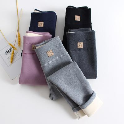 Детские зимние штаны из флиса ягненка, леггинсы для девочек, плотные берберские флисовые штаны с высокой талией, теплые узкие брюки-карандаш, детская одежда, брюки