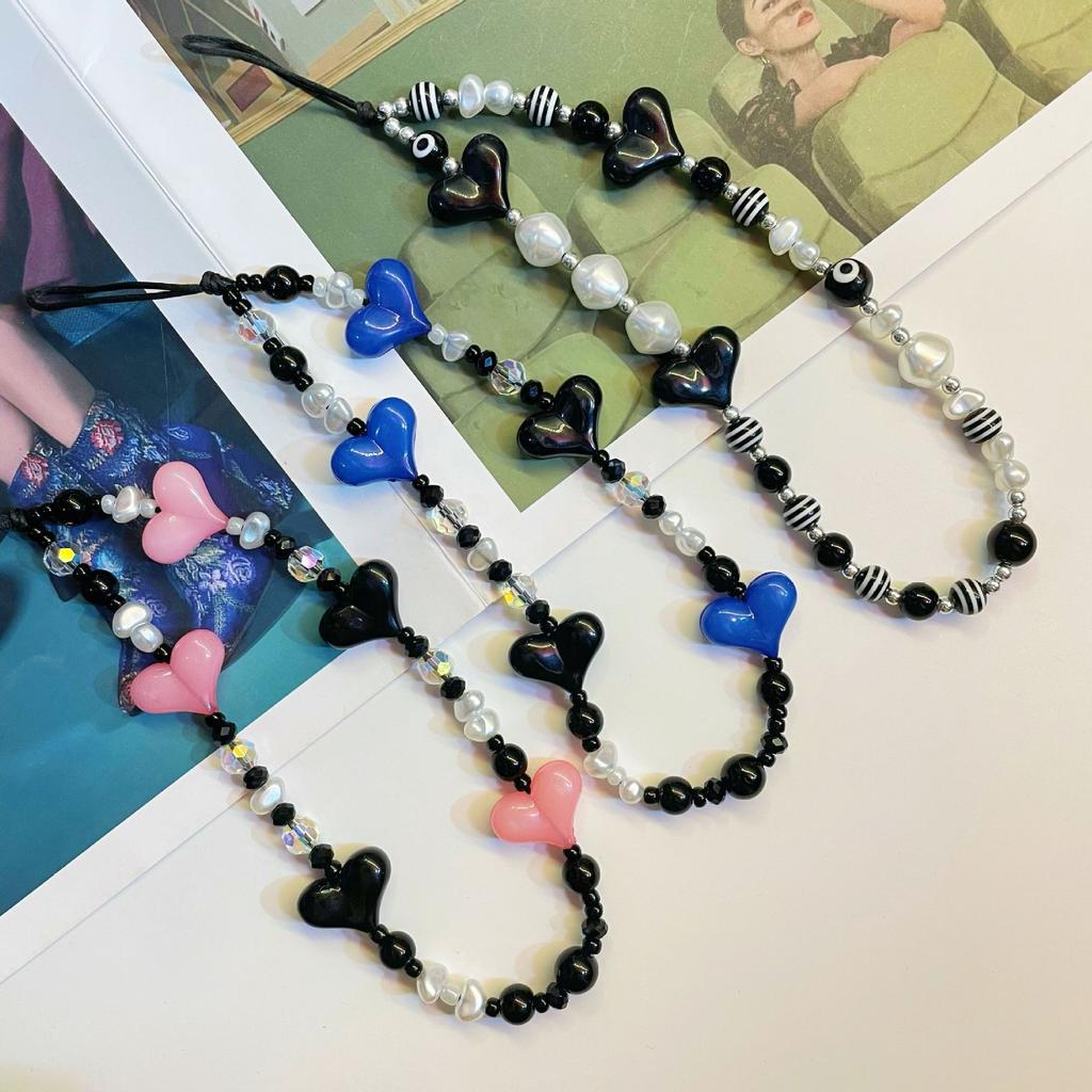 Любовь бисером цепочка для мобильного телефона чехол для мобильного телефона ремешок подвеска подвесной орнамент