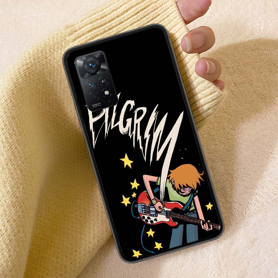 Чехол для телефона Scott Pilgrim аниме Для Redmi Note 13 14 15 Pro Plus 12 13C 12C 15C 9 10 10C 9T 9C 9A ТПУ Мягкий чехол Прозрачные чехлы для телефона