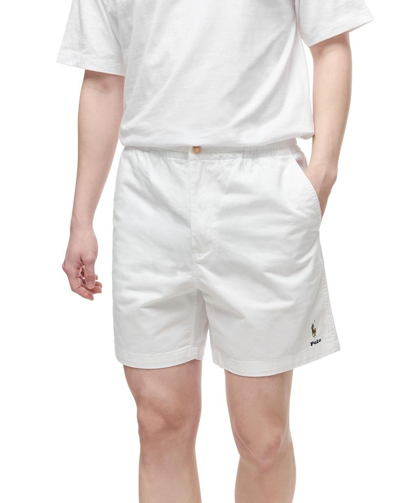 POLO RALPH LAUREN [Белая коллекция] Классический крой Шорты-поло Prepster - Белый