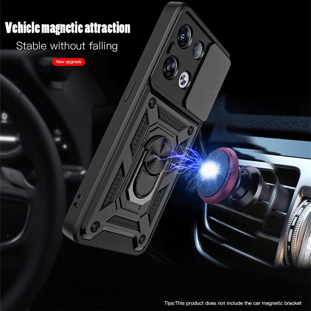 For Keysion Shockproof Case Oppo Reno 8 Pro 8 Z 5g 8 Lite Push Pull Camera Protection Ring Phone Cover For Oppo Reno8 Pro Plus