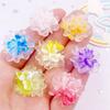 25mm Resin Shiny Clear Candy Color Rose Flatback Flower Rhinestone Gems Scrapbook Wedding Ornaments Applique Crafts DIY