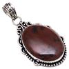 Pendant Mahogany Obsidian Gemstone Mother'Day Silver Jewelry 2.25"