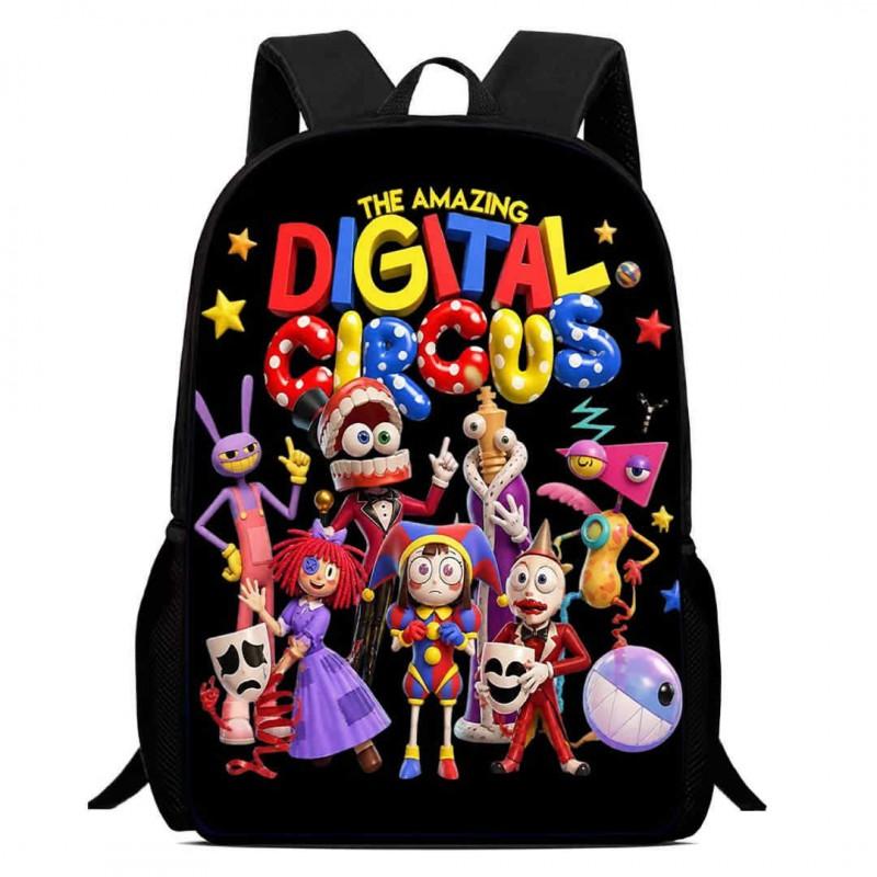 Kids Cartoon Backpack School Children 1-6 Grade Lightweight Ergonomic Oxford Fabric Bag With Printed Design