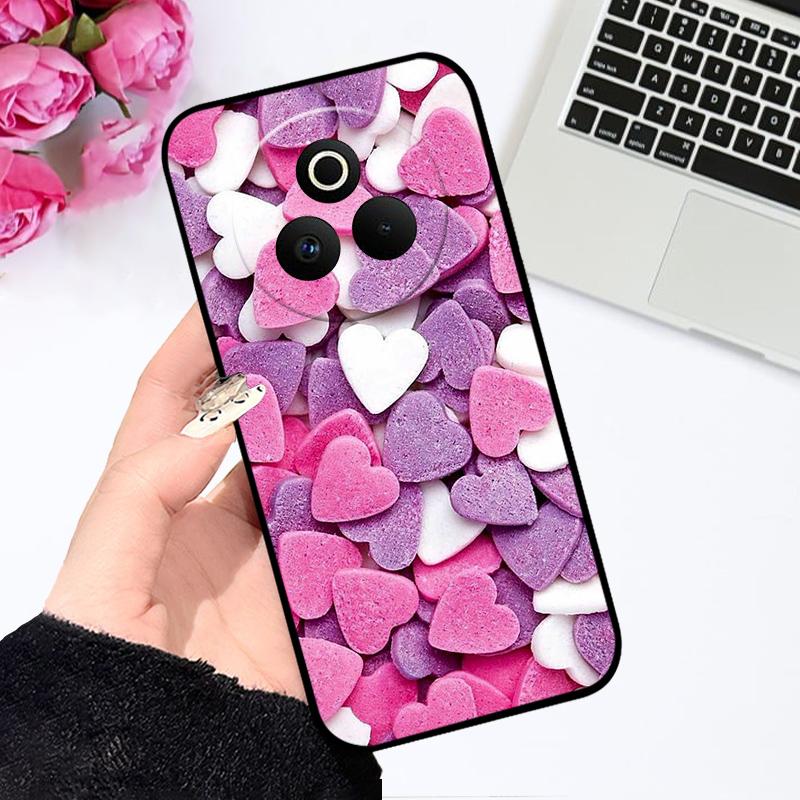 Чехол для Oppo Realme P3 Pro 5G Модный Цветной Расписной Силиконовый Мягкий Чехол для Телефона для Realme P 3 Pro 5G Ударопрочный Бамперные Оболочки