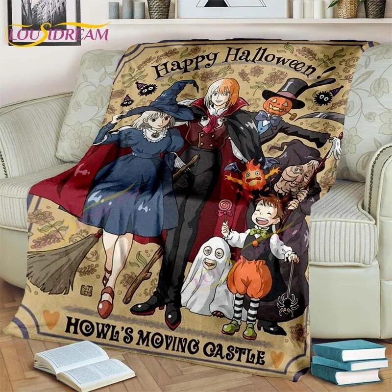 Одеяло в стиле аниме «Миядзаки», одеяло «Мой сосед Тоторо», одеяло «Унесенные призраками», фланелевое одеяло для спальни, гостиной, дивана