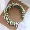 Девочки Венок Ободок Искусственные Цветы Листья Декор Регулируемая Лента Ручная Работа Гирлянда Свадьбы Фестивали Декор