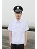 Summer Short-Sleeve White Security Uniform Shirt for Community Gatekeepers and Hotel Staff