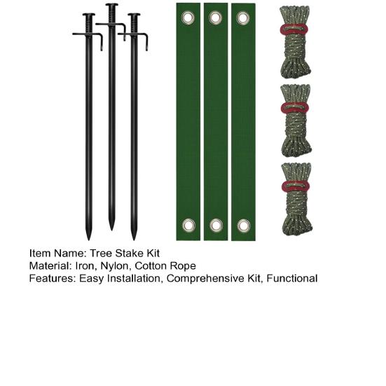Комплект колышков для деревьев Сверхпрочный Поддержка молодых деревьев при плохой погоде Дерево