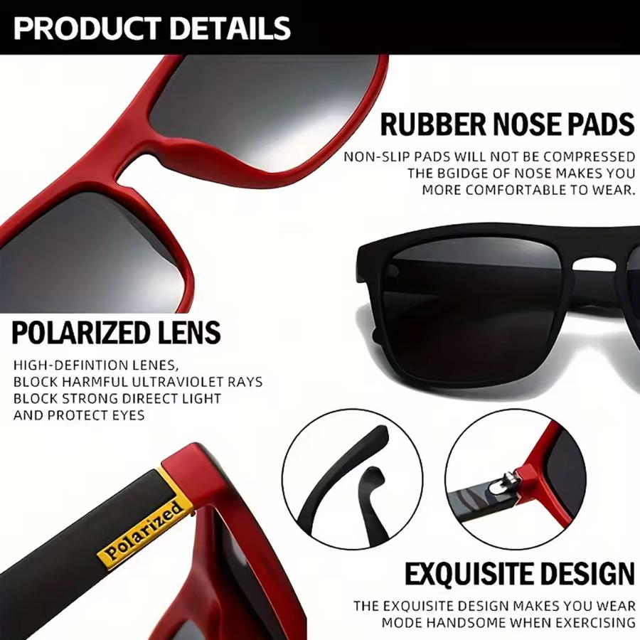 2Pack New Polarized Sunglasses Men Women Trendy Retro Sun Glasses Outdoor Sports Fishing Hiking Driving UV400