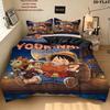 Custom Name,One Piece Pattern Bedding Home Decoration Birthday Gift ( 1 duvet cover + 2 pillowcase, without core),fan merchandise.