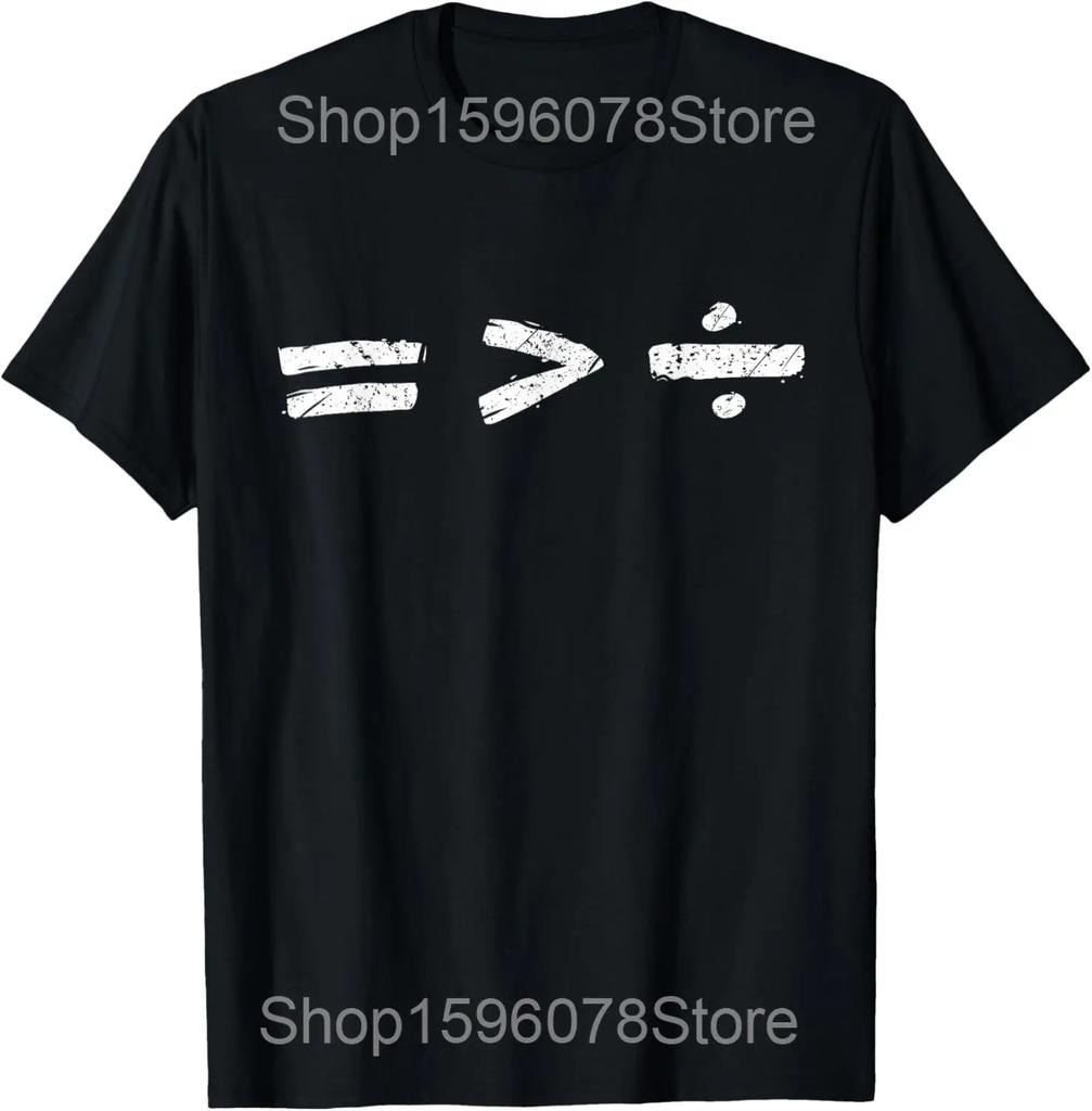 Equality is Better than Equal Rights Funny Math Teacher T Shirt Men Humor Streetwear Tee Short Sleeve Unisex Loose Clothing