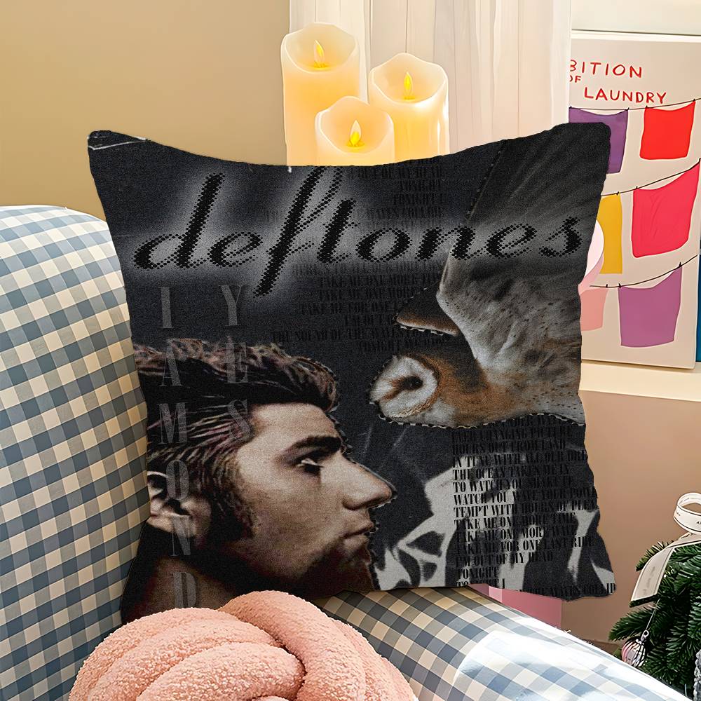 Классическая Подушка-Подушка для Офиса с Логотипом Группы D-Deftones, Чехол на Подушку для Автомобиля 45X45 см, Подушка для Поясницы, Чехол на Подушку для Дивана