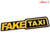 Funny FAKE TAXI Car Auto Sticker FakeTaxi Decal Emblem Self Adhesive Vinyl Universal For BMW Ford Toyota VW Honda Kia Opel Kia