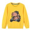 Children's Clothing Kawaii Cartoon Capybara Print Long Sleeve T-shirt Animal Capibara Sport Shirts Kids Cotton Sweatshirt