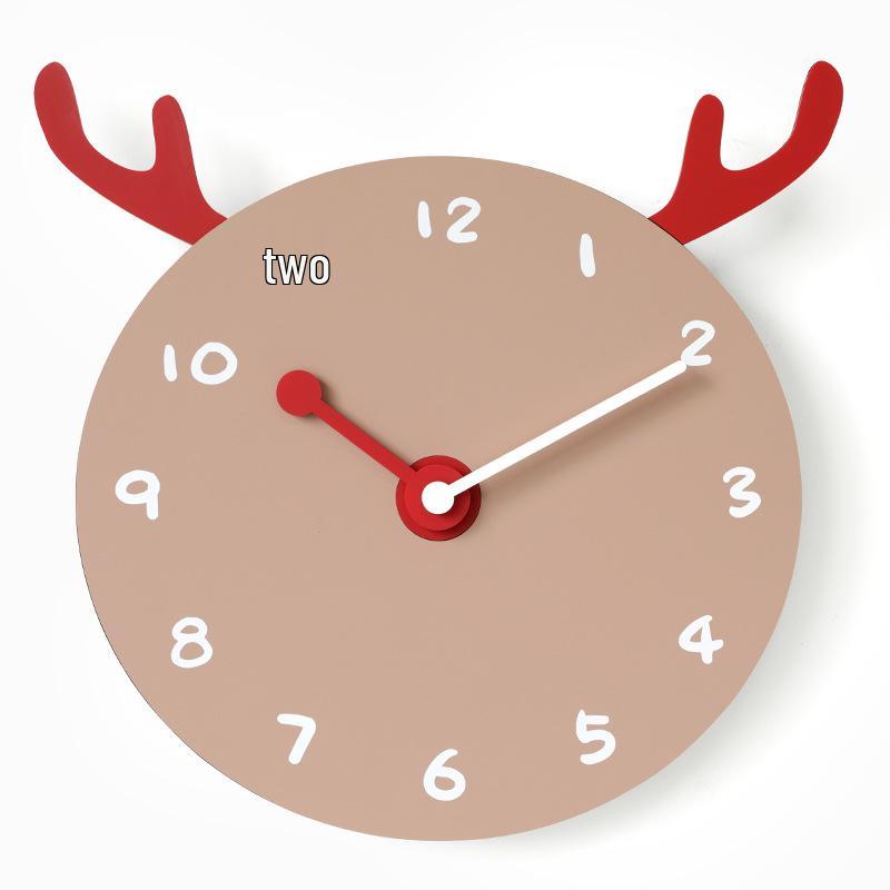 Мультяжные бесшумные настенные часы Wozoom - Креативное, милое искусство для декора спальни