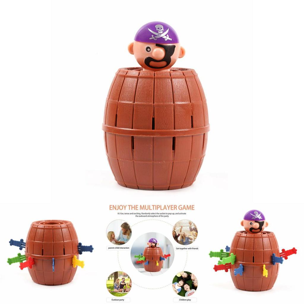 Colorful Super Pop Up Toy Pirate Barrel Game Provides Endless Fun For Kids