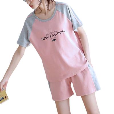 Женский повседневный спортивный костюм, летняя спортивная одежда с коротким рукавом + шорты, комплект из двух предметов