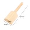 Wooden Mud Hammer with Handle Pottery Mud Plate Smooth Mud Molding Tool  DIY Crafts
