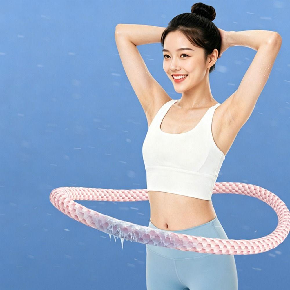 Bounce Spring Fitness Hoop Foldable Fitness Waist Trainer New Spring Tube Yoga Circle Women