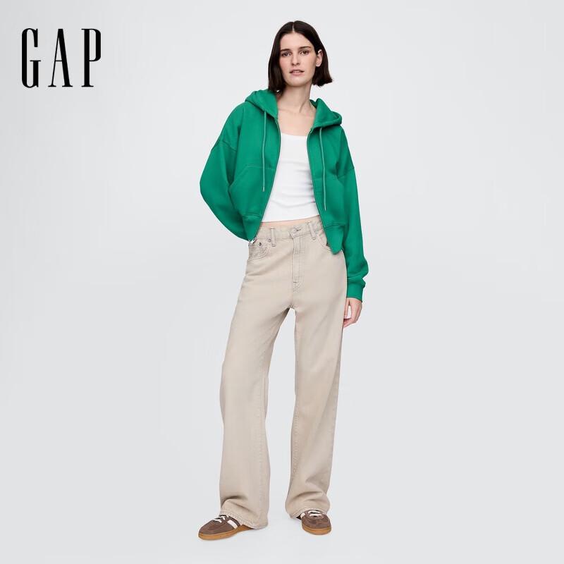 Gap Women's 2025 Spring Short Zip Hooded Sweatshirt