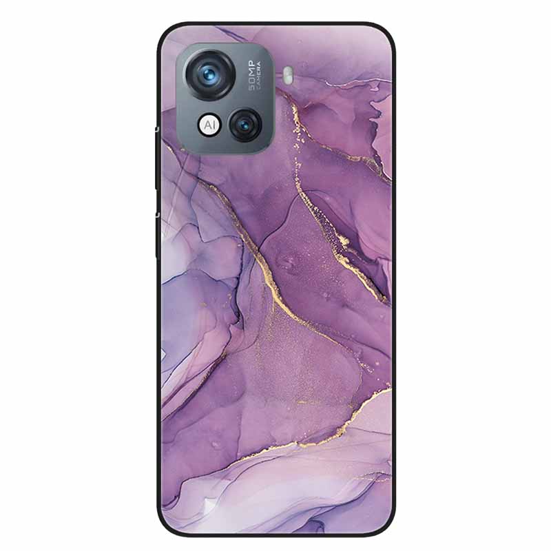 For Blackview Oscal C80 Case C 80 Marble Printing TPU Silicon Soft Phone Covers for Oscal C80 OscalC80 Back Cases Black Shells