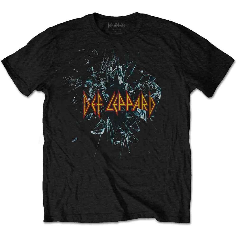 Мужская футболка Rockoff Trade DEF Leppard Shatter, Черная, X-Large