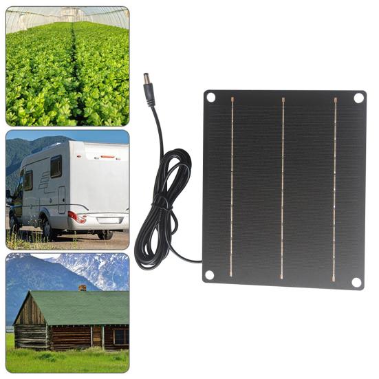 6W Emergency Solar Panel Phone Charger High Conversion Efficiency Short-Circuit Protection Solar Panel Charger for Outdoor Use