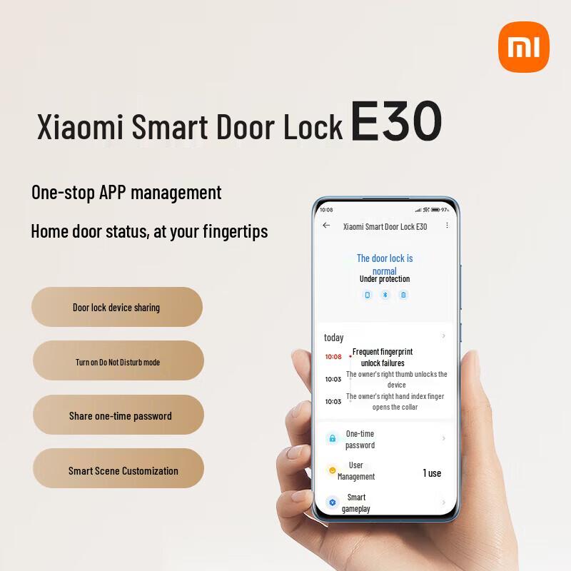 Умный дверной замок Xiaomi E30 (Китайская версия)