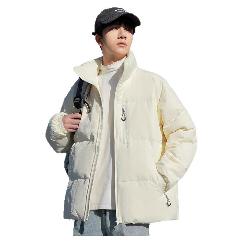 90 white duck down thickened trendy brand down jackets for men and women of the same style in winter 2026 new stand-up collar simple warm jacket