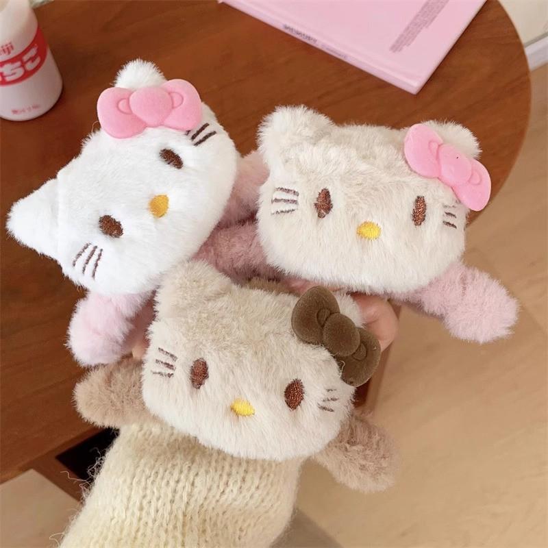 Розовая заколка-краб Hello Kitty в корейском стиле – Милый котенок, аксессуар для волос в виде акулы для девочек