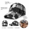 Frayed Edge Plaid Baseball Cap Adjustable Fit Sun Shading Cap Casual Baseball Hat  Daily Wear