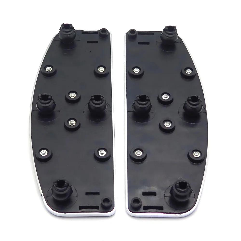 Motorcycle Chrome Skull Zombie Rider Footboard Insert Kit For 1980-Up Harley Davidson SOFTAIL MODELS LIKE FLSTC, FLSTN, FLSTF