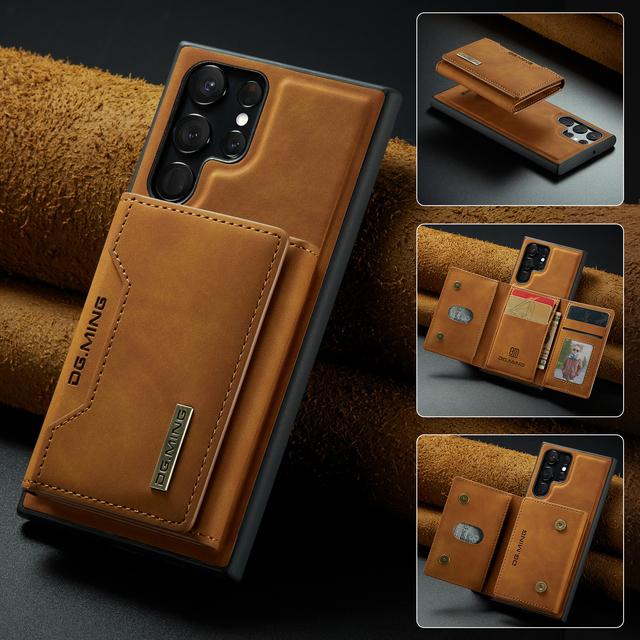 Кожаный магнитный кошелек Folio, съемный чехол с карманом для карт для Samsung S22 Ultra S21 S20 A52 A13 A33 A53 A73 A22 A32 A21s, чехол
