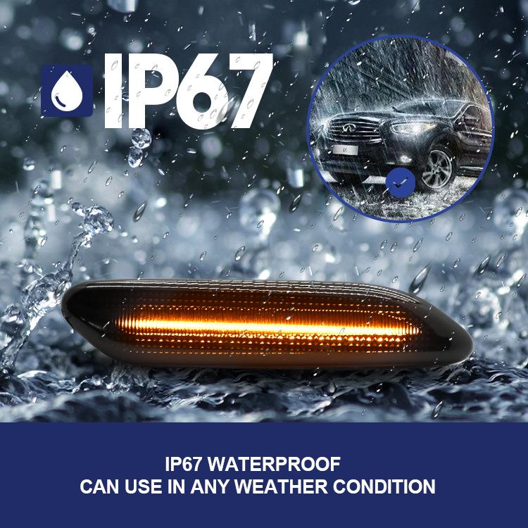 Светодиодные последовательные указатели поворота на крылья для BMW Mini Countryman 12-17, замена