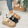Женские туфли на платформе Birkenstock, зимние мокасины с плюшевой подкладкой, увеличивающие рост пушистые зимние ботинки для женщин