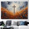 Абстрактный Христианский Иисус Крест Красочная Масляная Живопись Напечатанная на Холсте Райский Сад Религиозные Постеры для Декора Гостиной