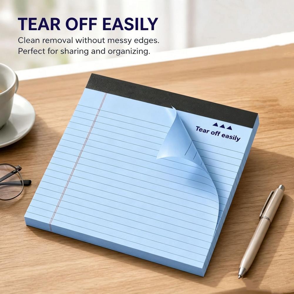 Writing Pad A5 Lined Notebook Colorful Note Paper Stationery Supplies for Students Kids Teachers Office Desk Organization